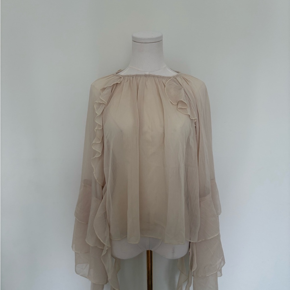 NWT Cider Cream Ruffled Women's Blouse